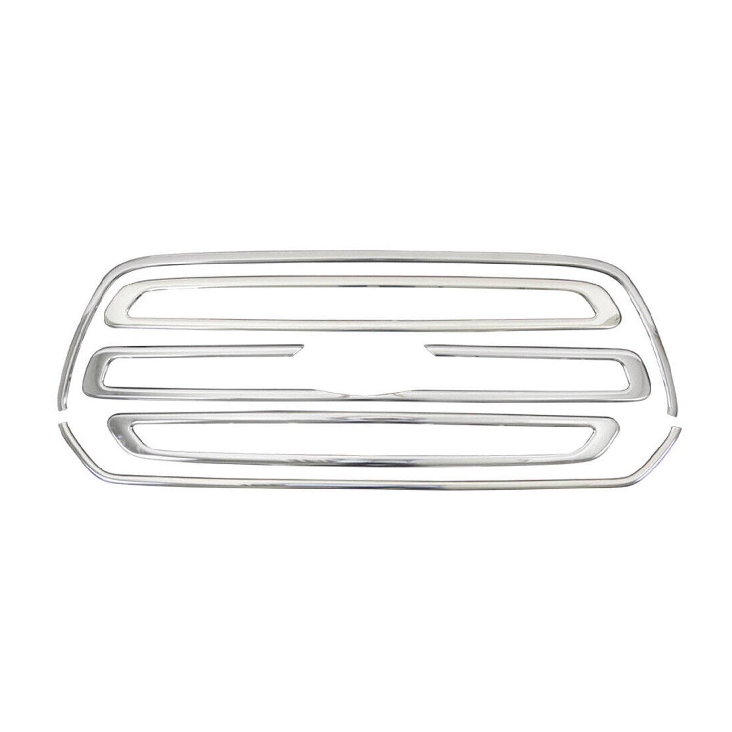 Ford Transit 150 250 350 2015-2019 Pre Facelift Front Bumper Grill Trim Molding Stainless Steel Silver 5Pcs