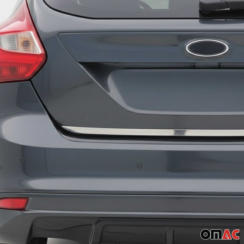 2012-2014 Ford Focus Hatchback Rear Trunk Lid Molding Trim Stainless Steel