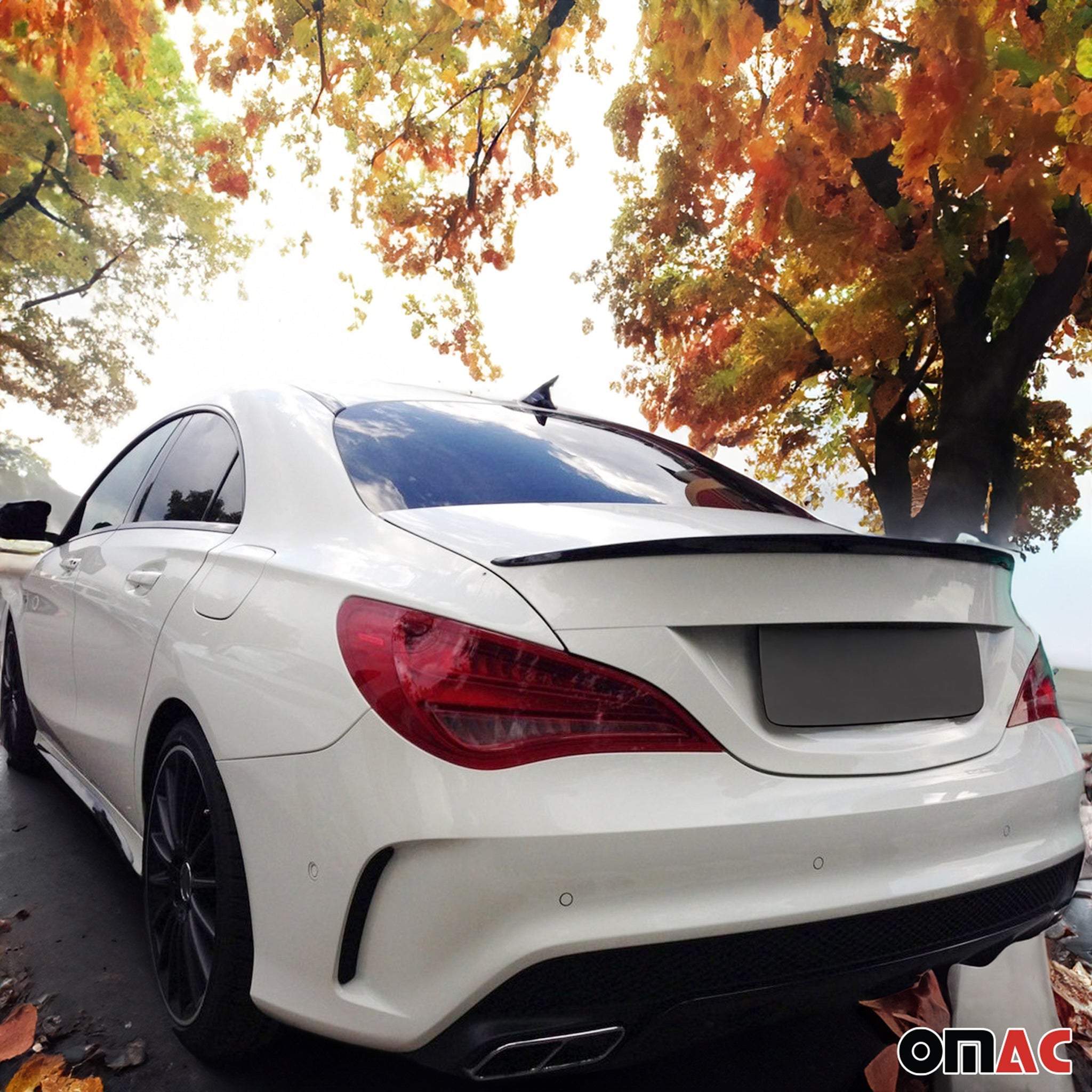 2013-2019 Mercedes CLA C117 Rear Trunk Spoiler Wing ABS Black 1Pc