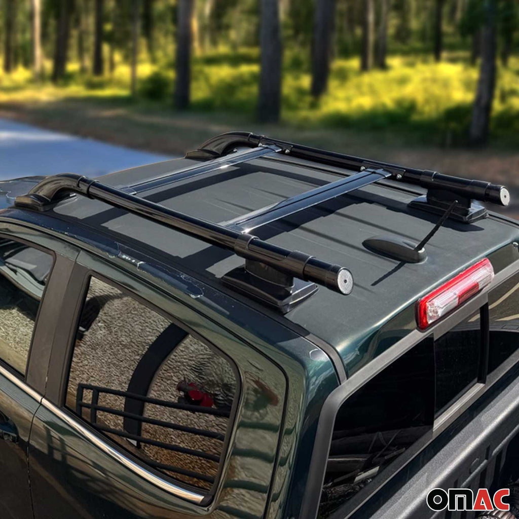 2019-2023 Ford Ranger Double Cab Roof Rack Rails Side Rails Black