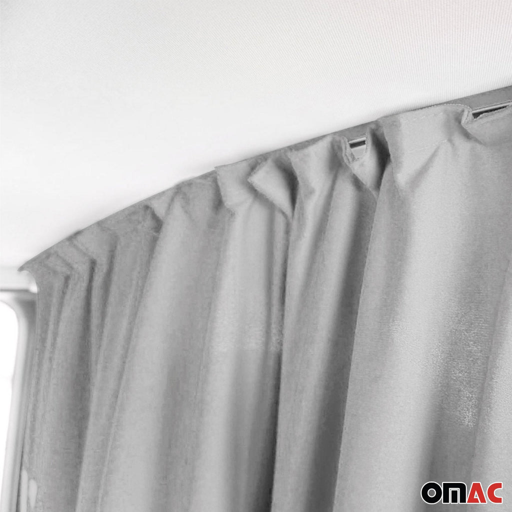 Chevrolet Cabin Divider Curtains Privacy Curtains Gray 2 Curtains