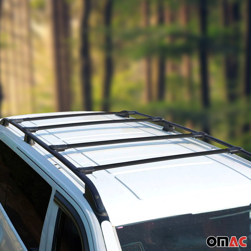2015-2026 Ford Transit Roof Rack Cross Bars 4Pcs Black