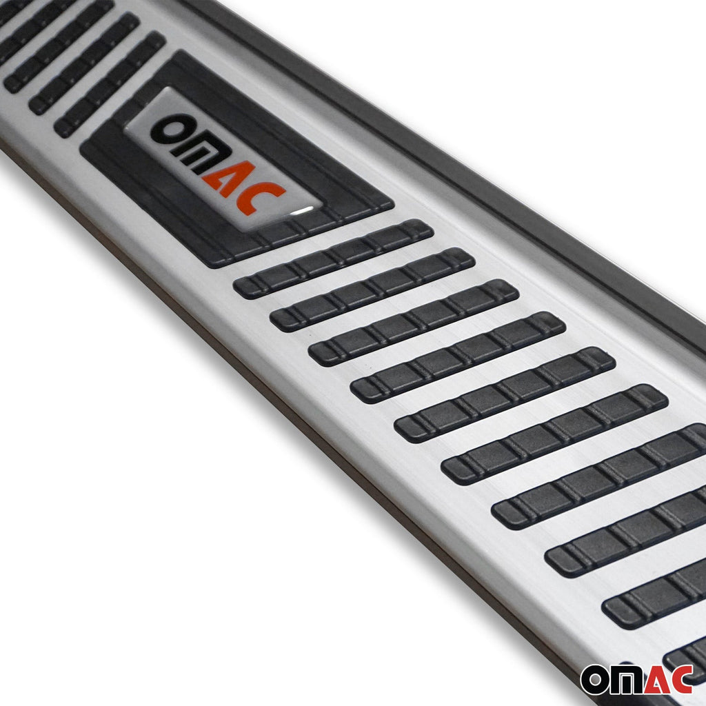2010-2013 Ford Transit Connect L1 SWB Running Boards Side Steps Silver & Black