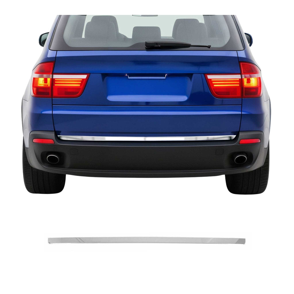 2007-2013 BMW X5 E70 Rear Trunk Molding Trim Stainless Steel Silver 1Pc