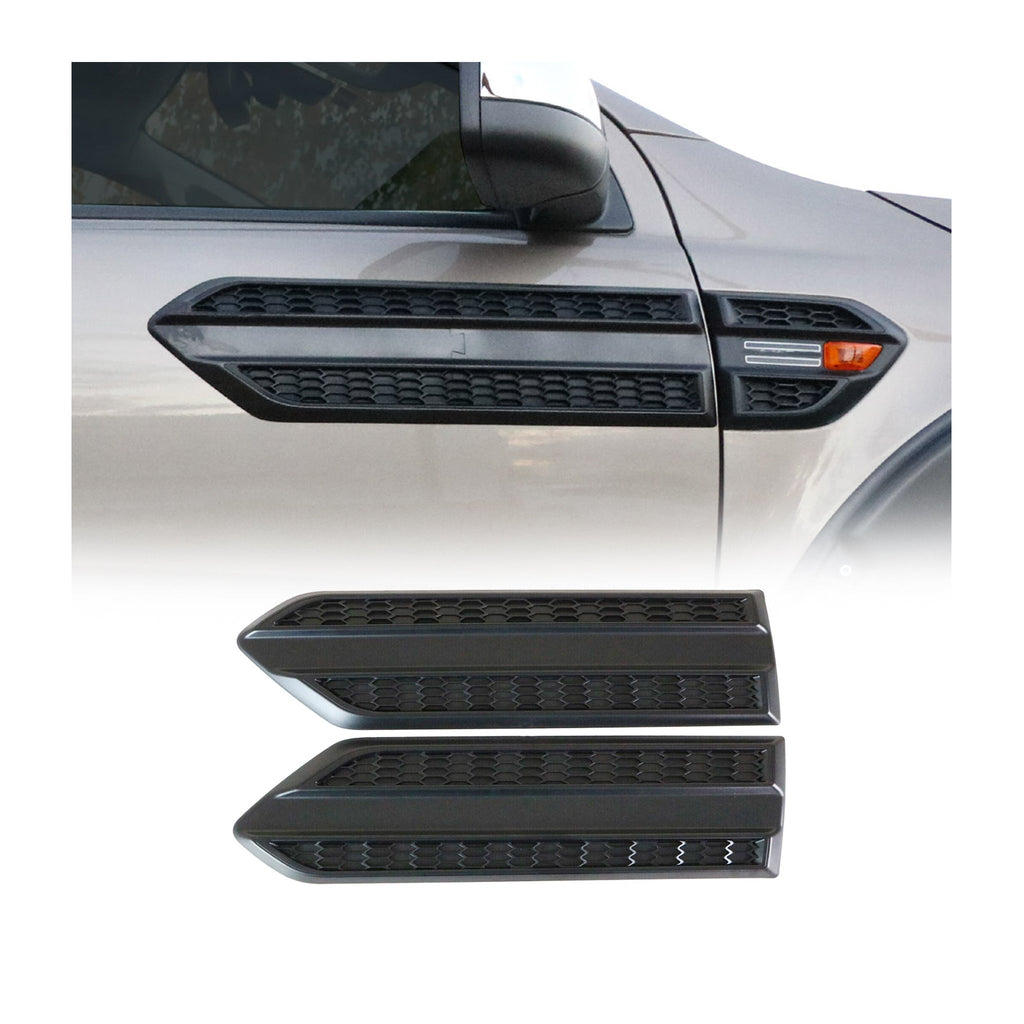 2017-2018 VW Tiguan Limited Side Door Molding Trim Skirt Garnish ABS Black 2Pcs