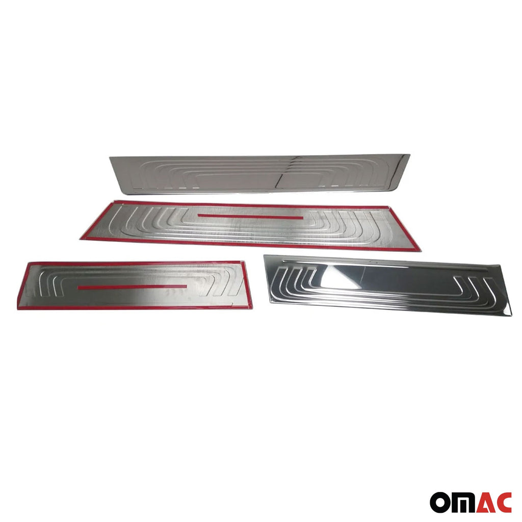 2016-2024 Mercedes Metris Door Sill Scuff Plate Scratch Protector Stainless Steel 4x