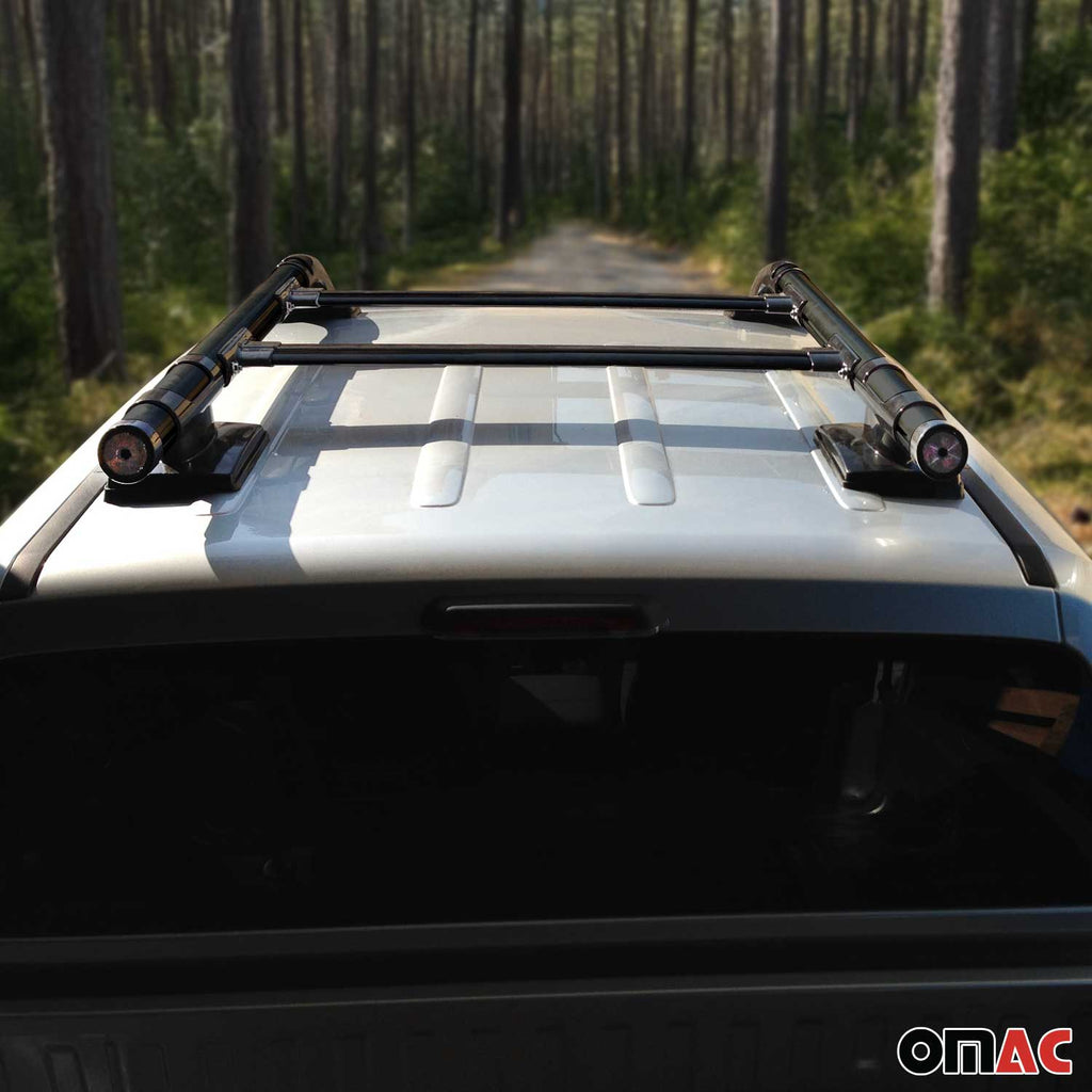 2023-2026 Chevrolet Colorado III Top Roof Rack & Side Rails Black Alu 4Pcs