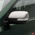 2010-2013 Lexus GX 460 Side Mirror Cover Caps Brushed Stainless Steel Silver 2 Pcs