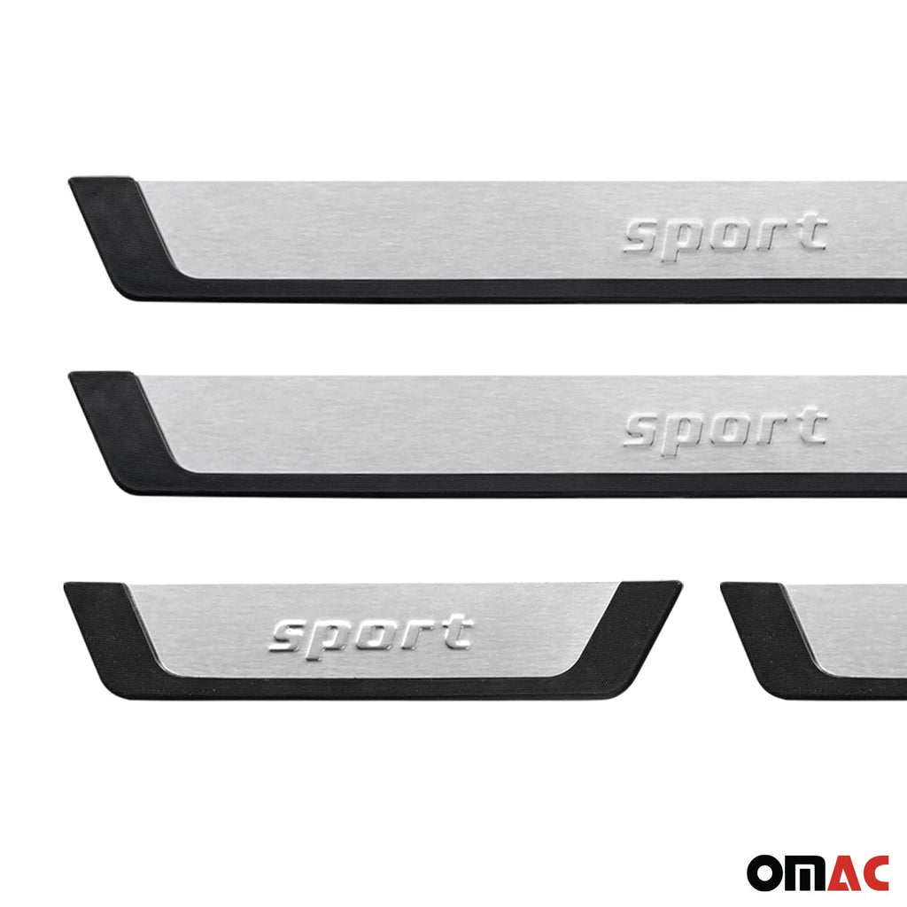 Subaru Impreza Door Sill Scuff Plate Scratch Protector Sport Brushed Stainless Steel 4Pcs