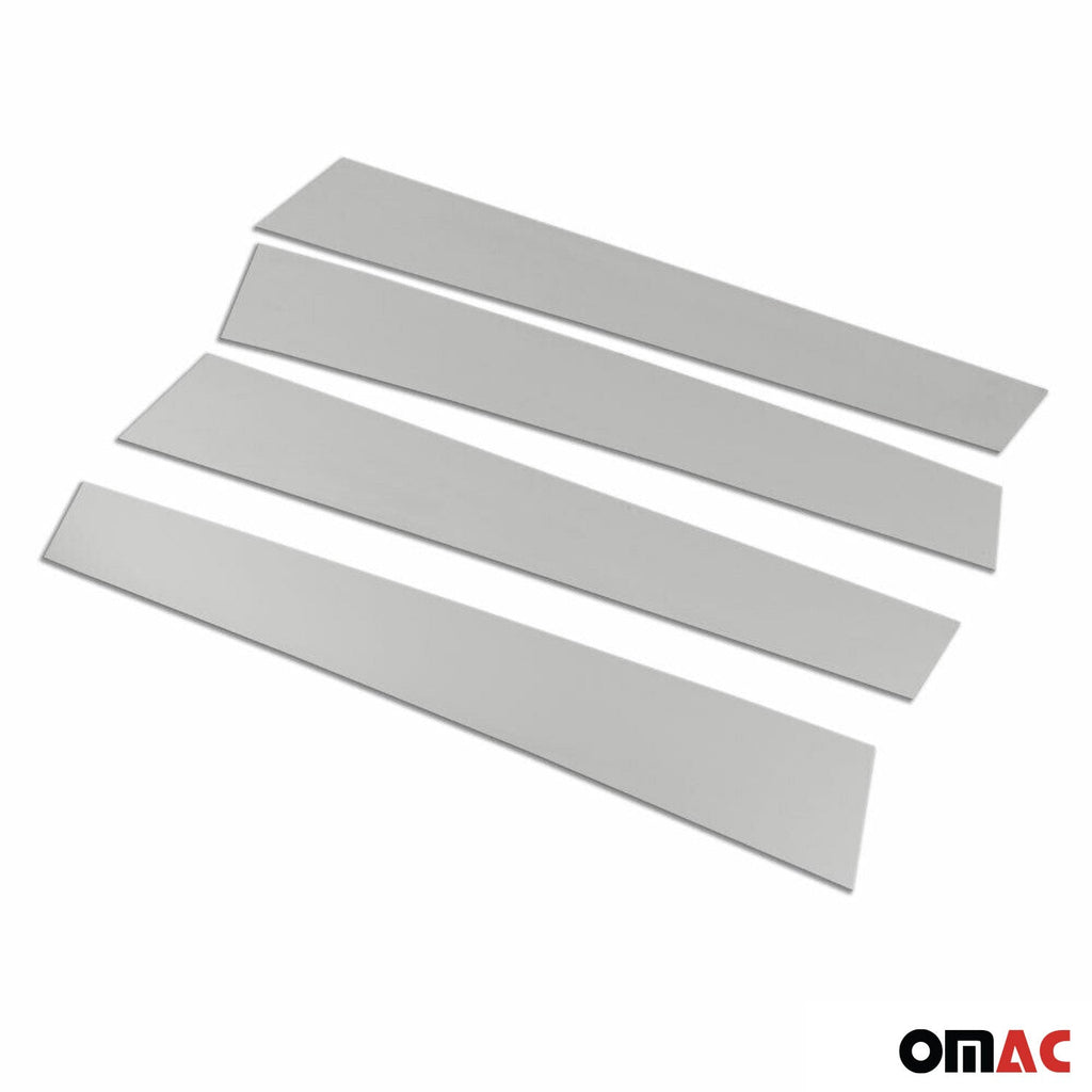 2013-2018 Toyota RAV4 Window B Pillar Posts Door Trim Cover Stainless Steel Silver 4x