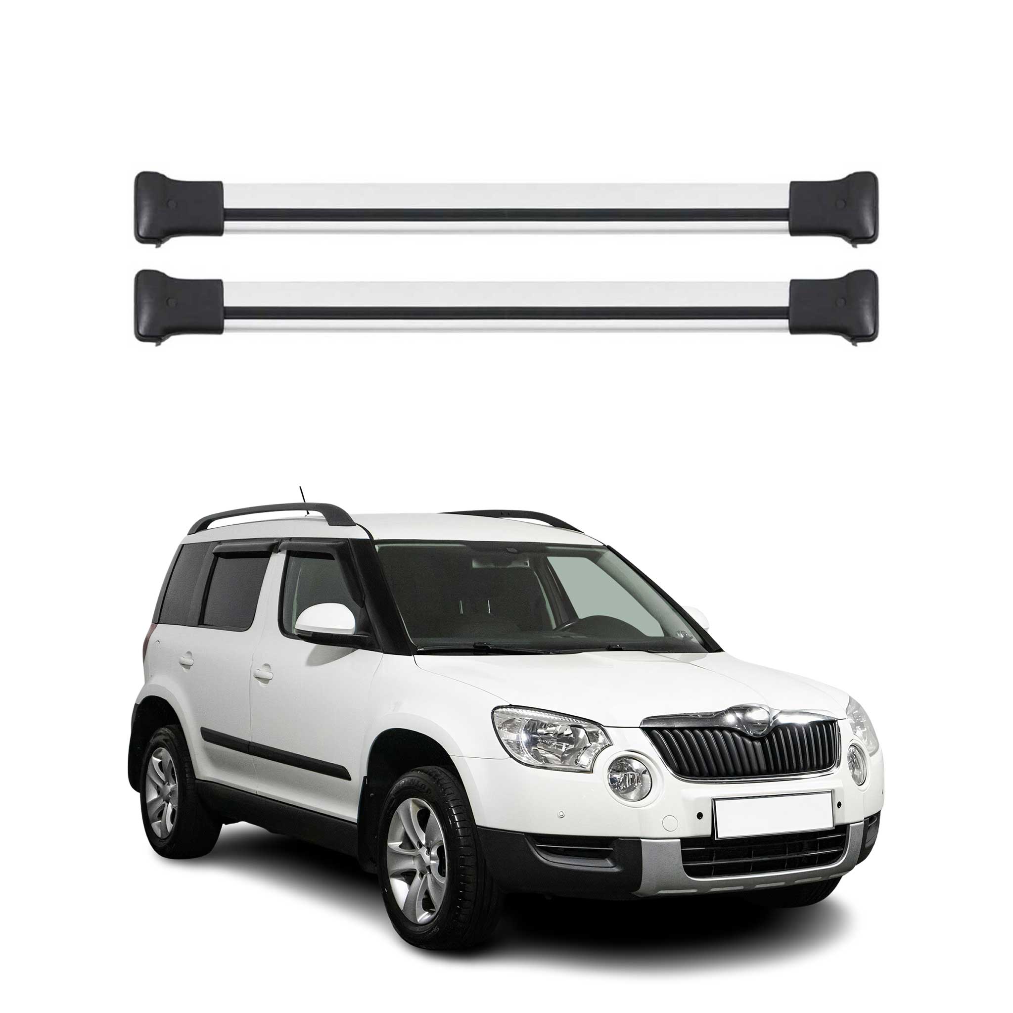 2006-2010 BMW 5 Series E61 Wagon Roof Rack Cross Bars Silver