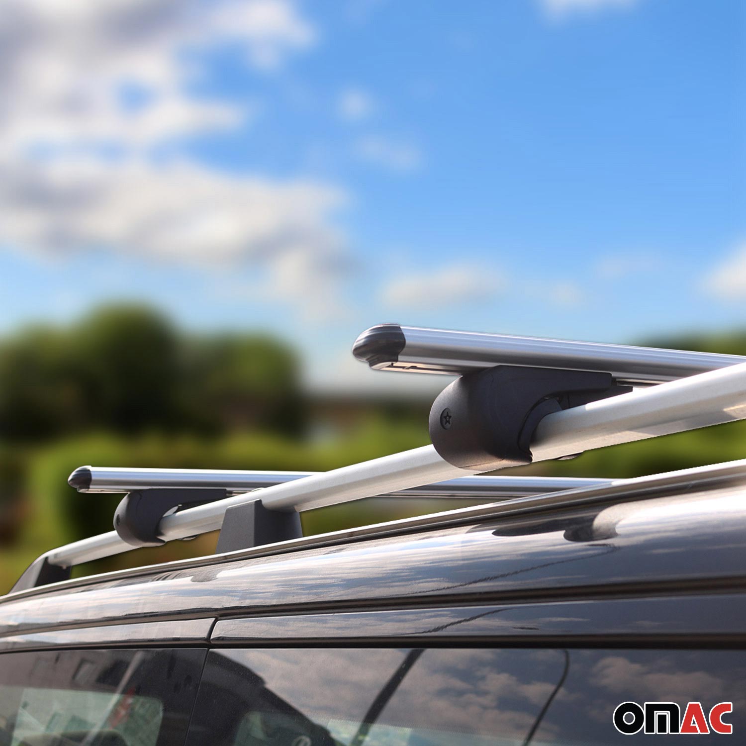 2011-2018 VW Touareg Roof Rack Cross Bars Silver