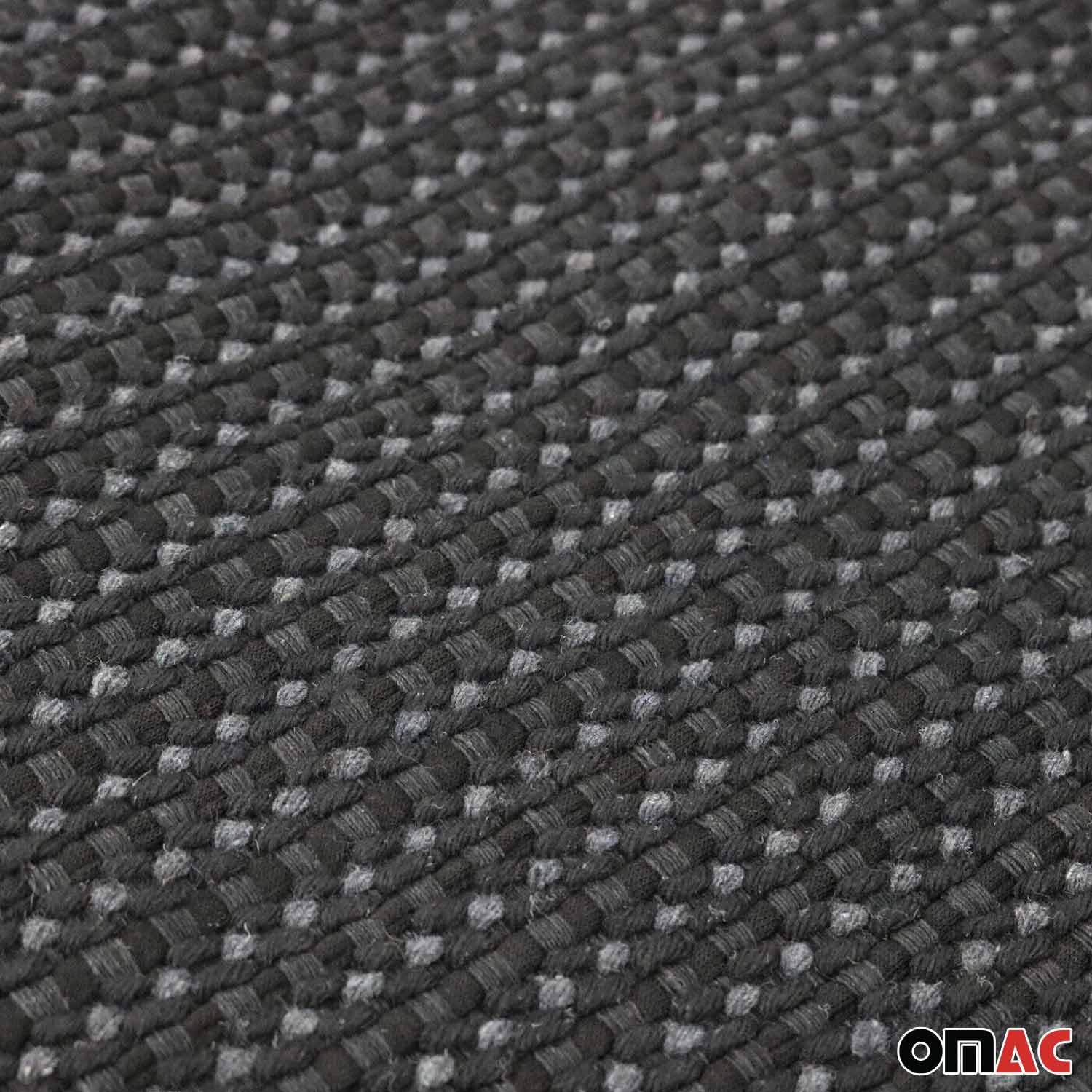GMC Antiperspirant Front Seat Cover Pads Black Grey 2 Pcs