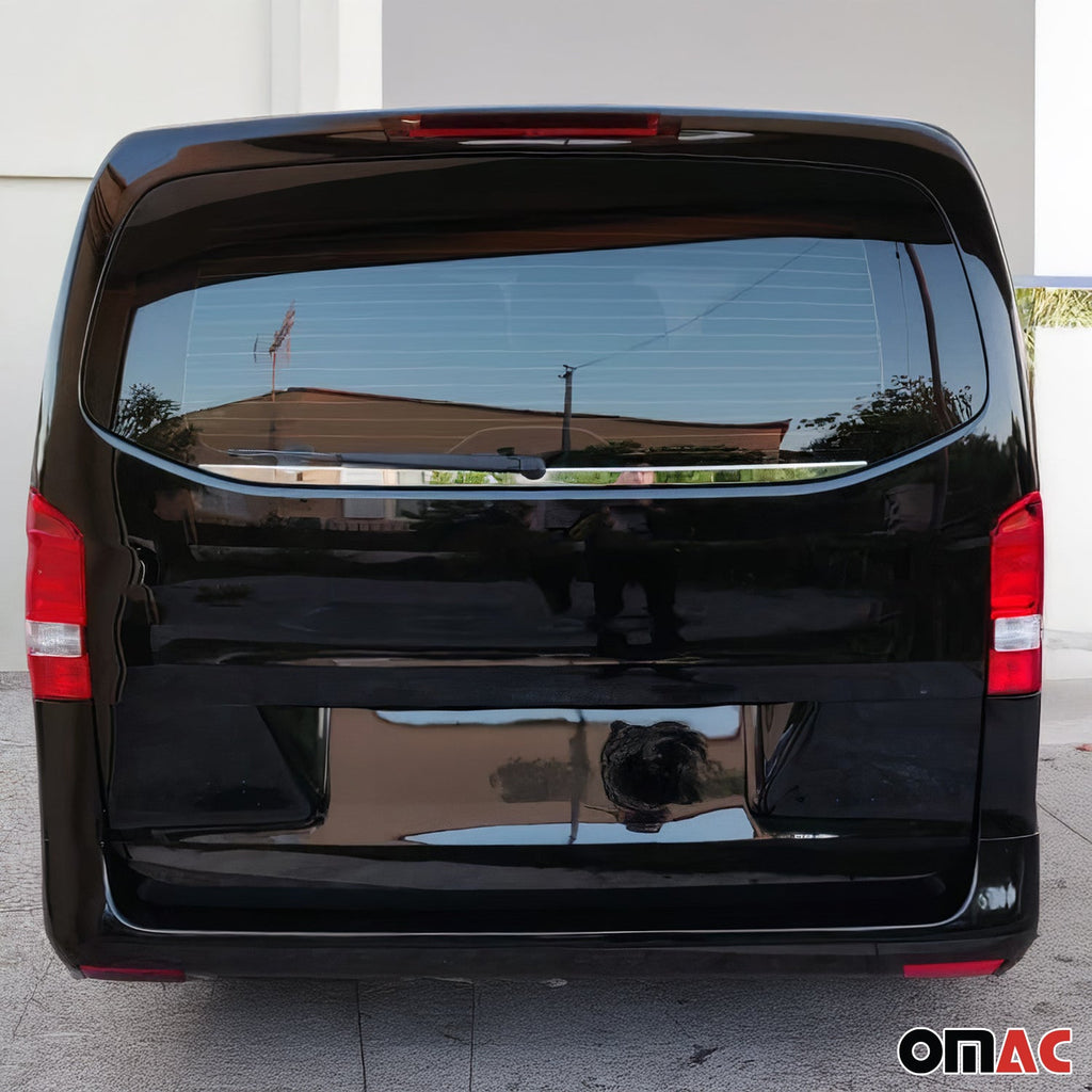 2016-2024 Mercedes Metris Trunk Window Molding Trim Streamer Stainless Steel