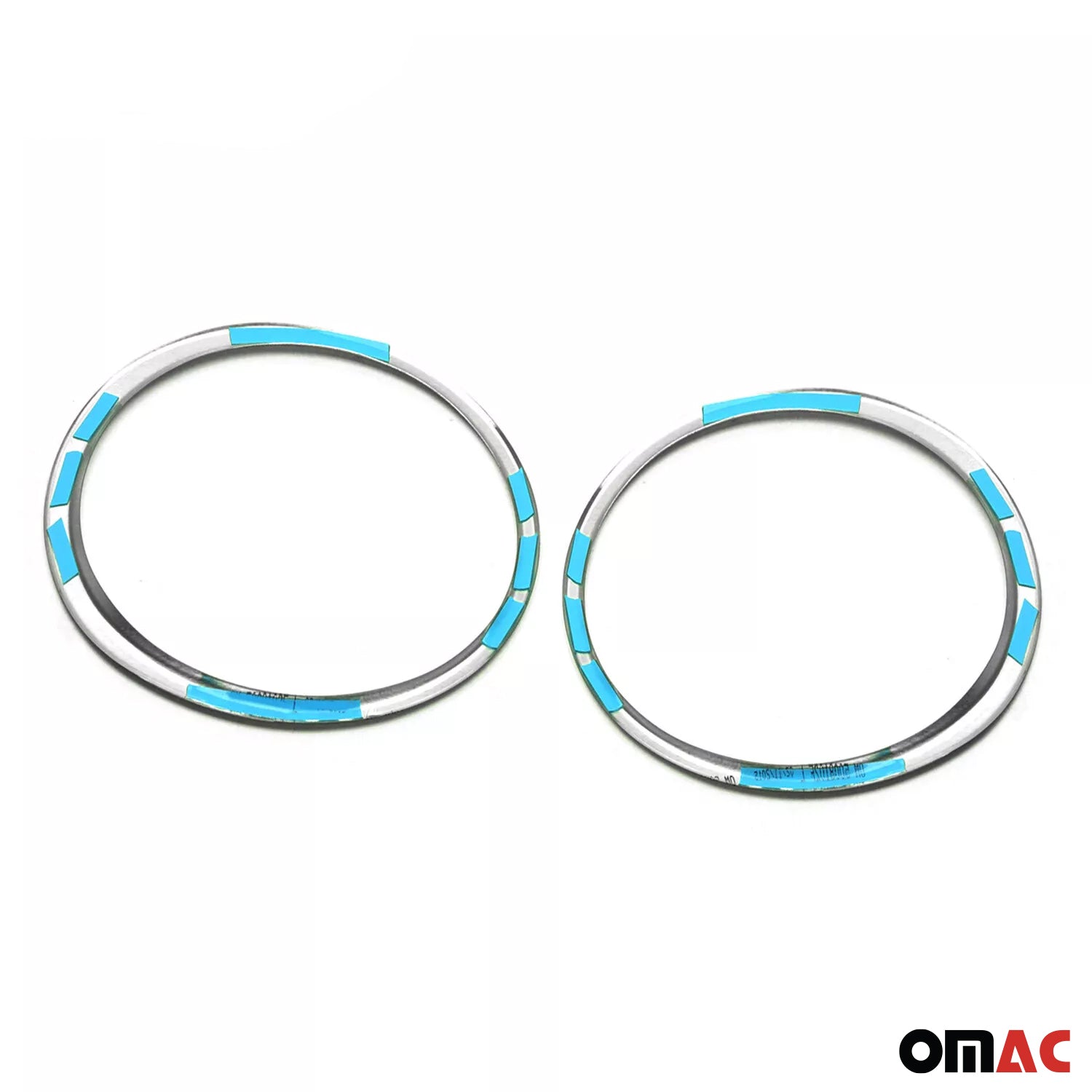 2011-2014 Nissan Juke Fog Light Headlight Lamp Surround Cover Silver 2 Pcs