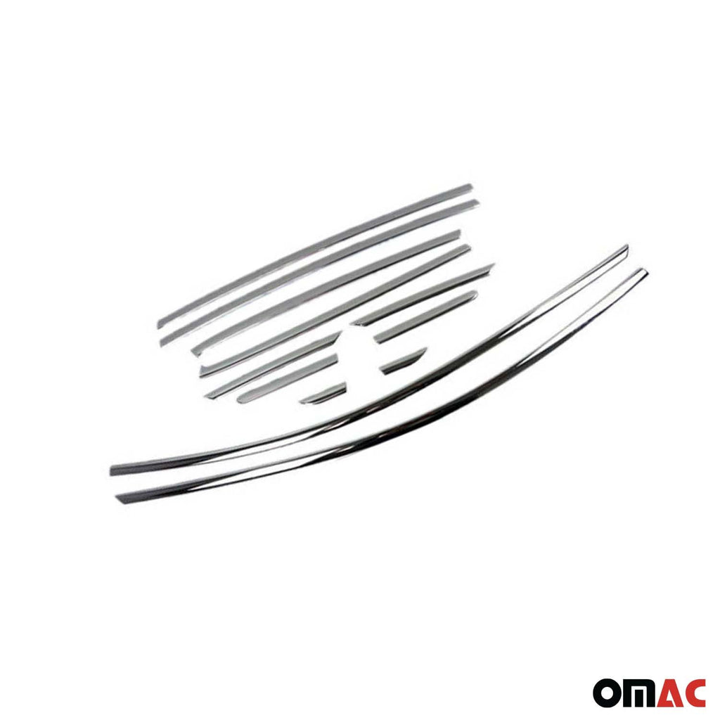 2013-2019 Ford Escape Window Molding Trim Streamer Stainless Steel Silver 12 Pcs