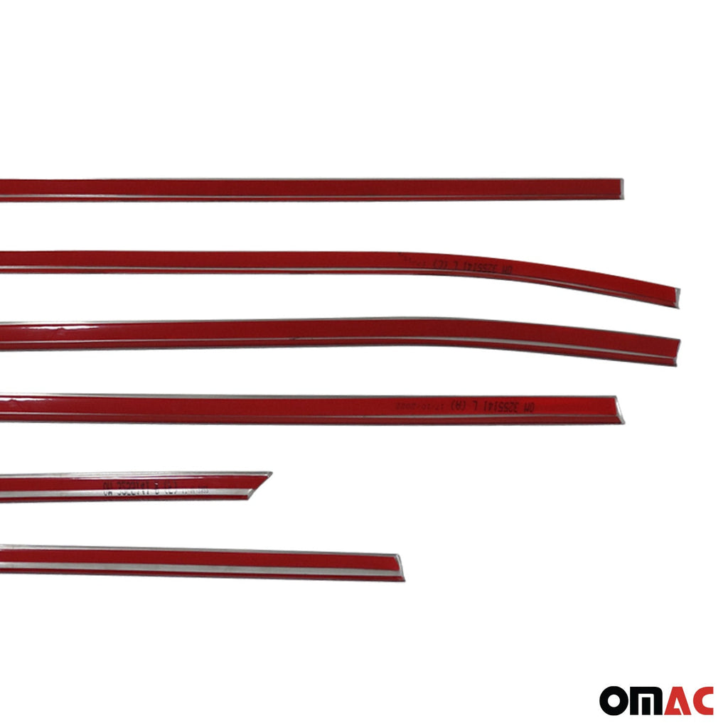 2022-2026 Hyundai Tucson Window Molding Trim Streamer Silver 6Pcs Stainless Steel