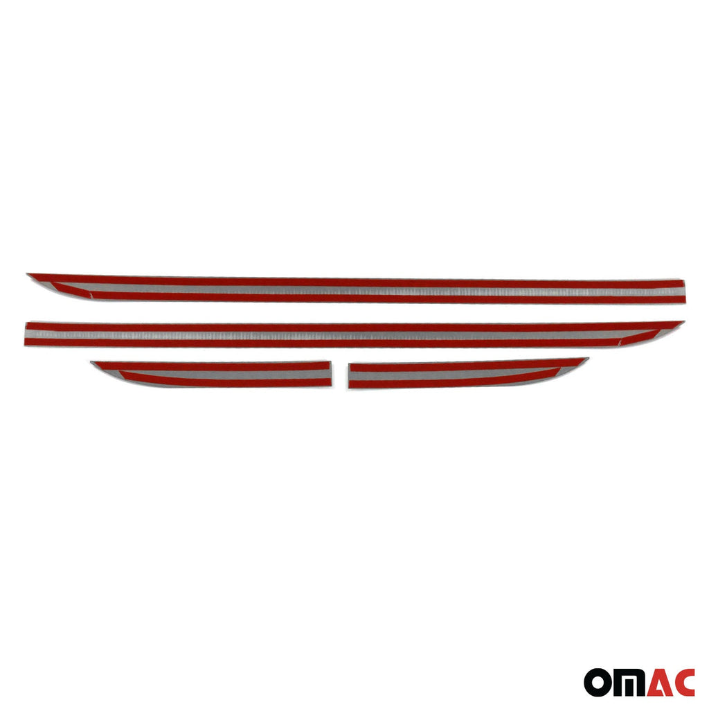 2014-2019 Ford Transit Connect Side Door Molding Trim Stainless Steel Silver 4x