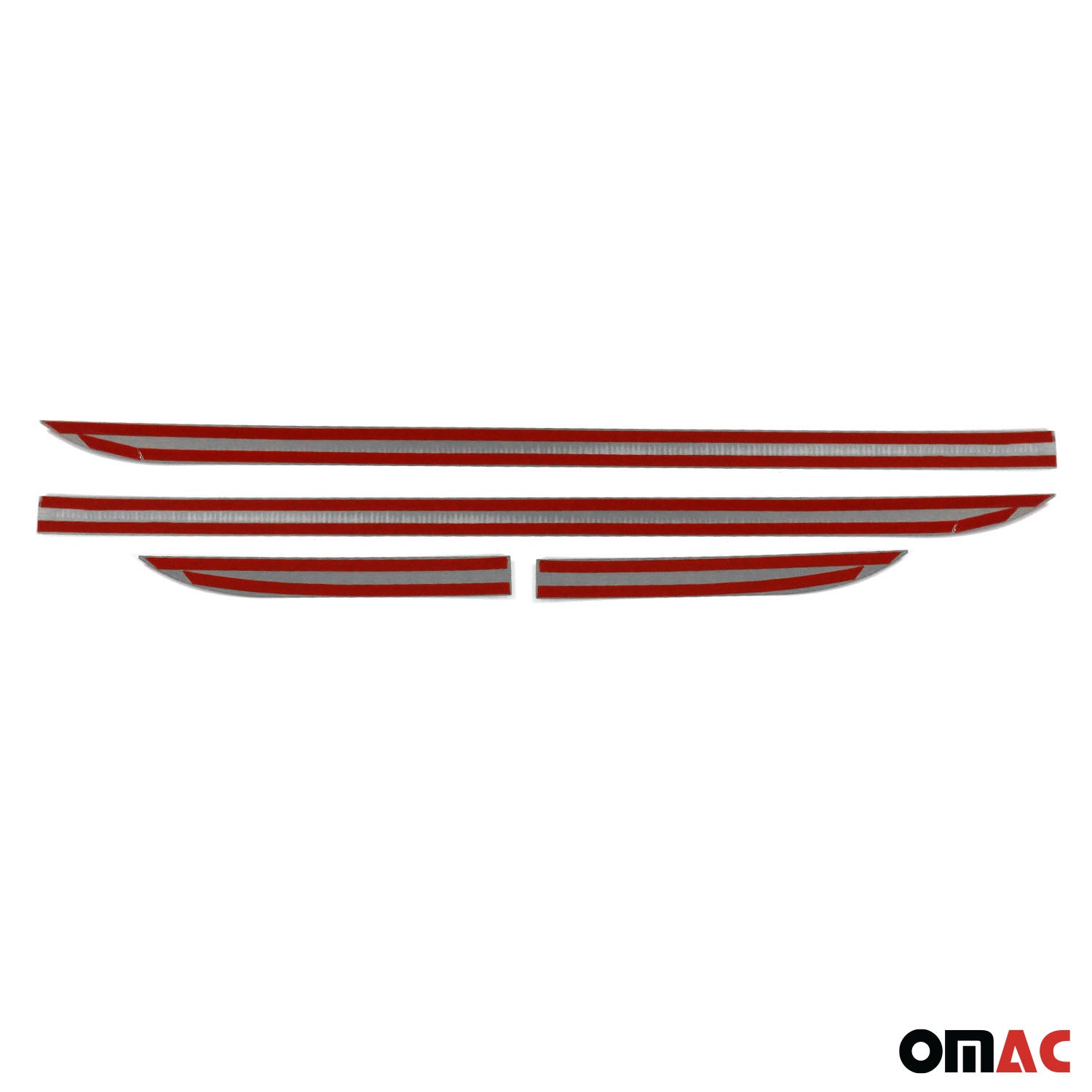 2014-2019 Ford Transit Connect Side Door Molding Trim Stainless Steel Silver 4x