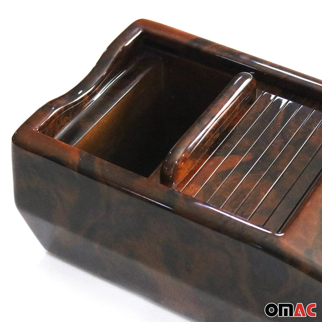 1972-1989 Mercedes SL-Class R107 C107 Console Cassette Center Box Walnut