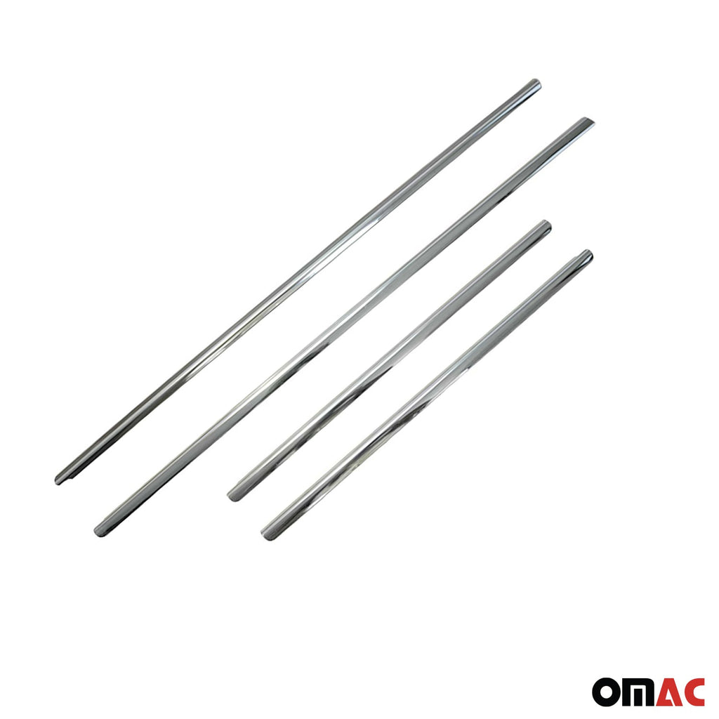 2011-2018 VW Jetta A6 Window Molding Trim Streamer Stainless Steel Silver 6 Pcs