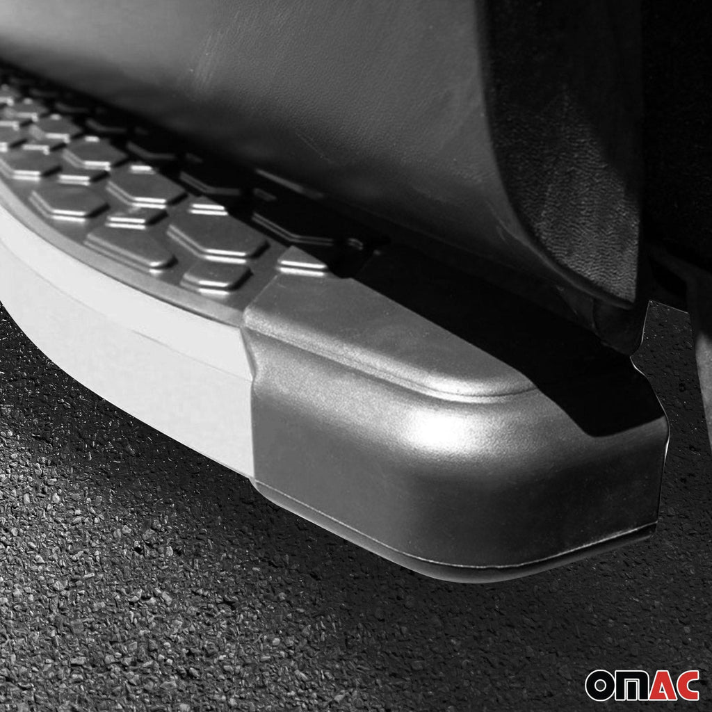 2009-2017 VW Tiguan Limited Running Boards Side Steps Silver & Black