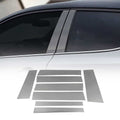 2015-2022 RAM ProMaster City Window B Pillar Posts Door Trim Stainless Steel Dark 8x