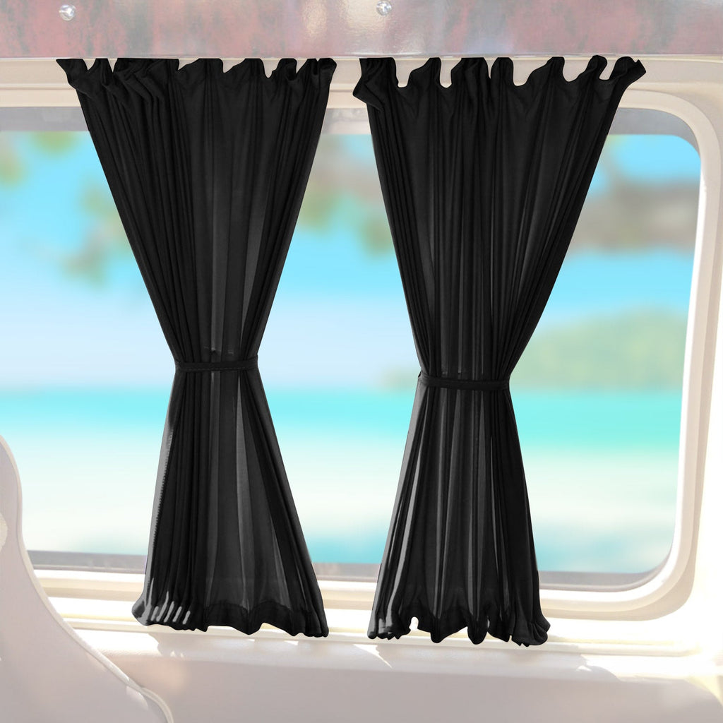 2006-2018 Mercedes Sprinter W906 Side Window Curtain L2 MWB Black 10 Pieces