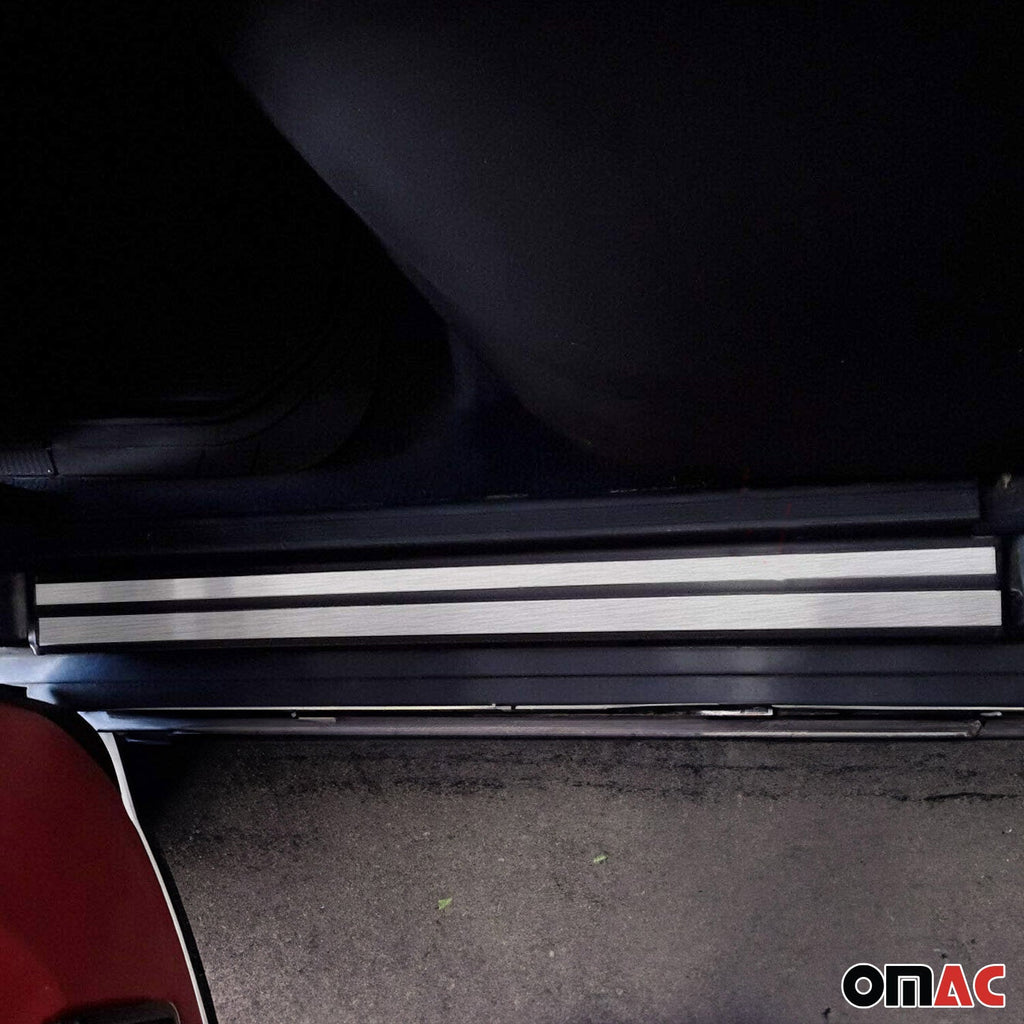 1988-1994 Mercedes E Class W124 Door Sill Scuff Plate Stainless Steel Brushed 8x