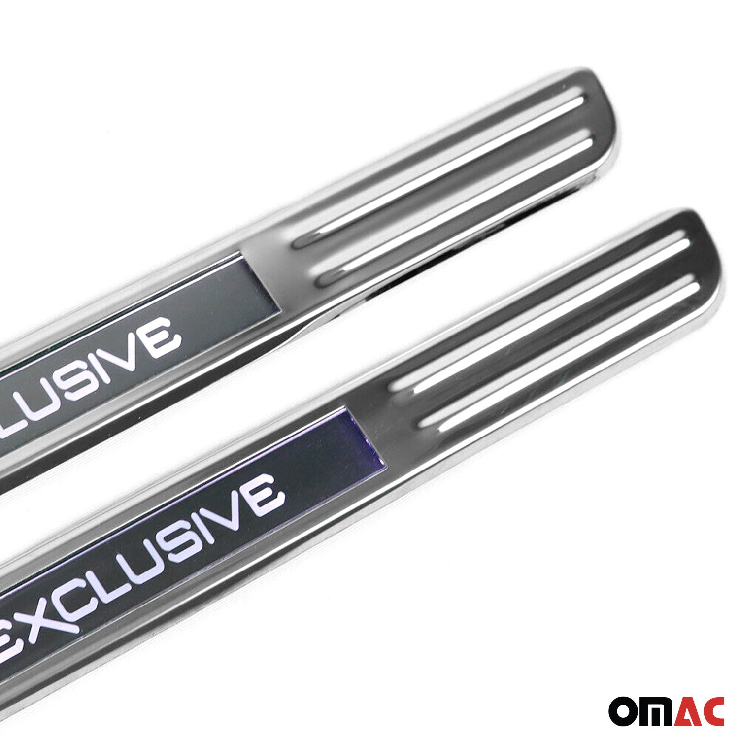 2020-2026 VW Atlas Cross Sport Door Sill Scuff Plate Illuminated Exclusive Stainless Steel Silver 4Pcs