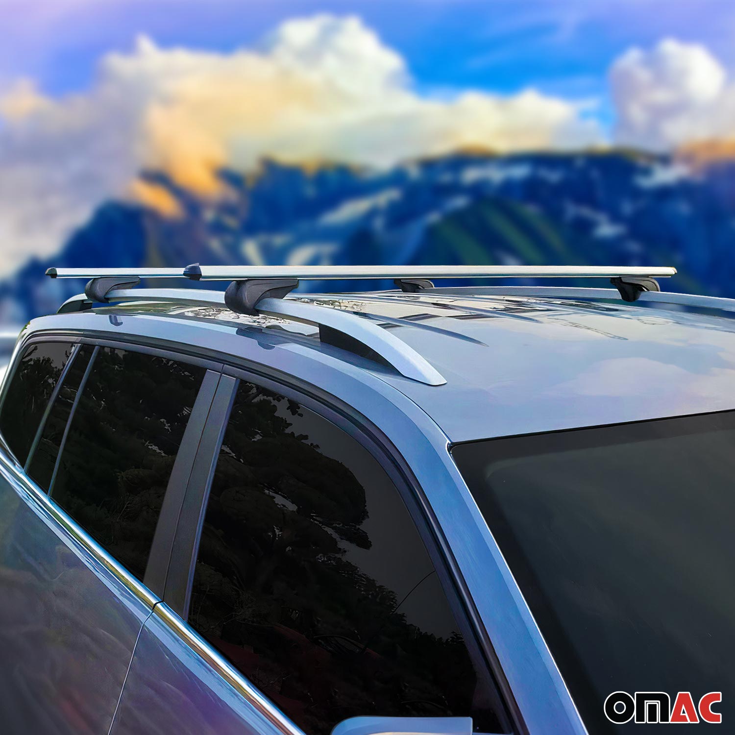 2008-2013 Jeep Liberty Roof Rack Cross Bars Silver