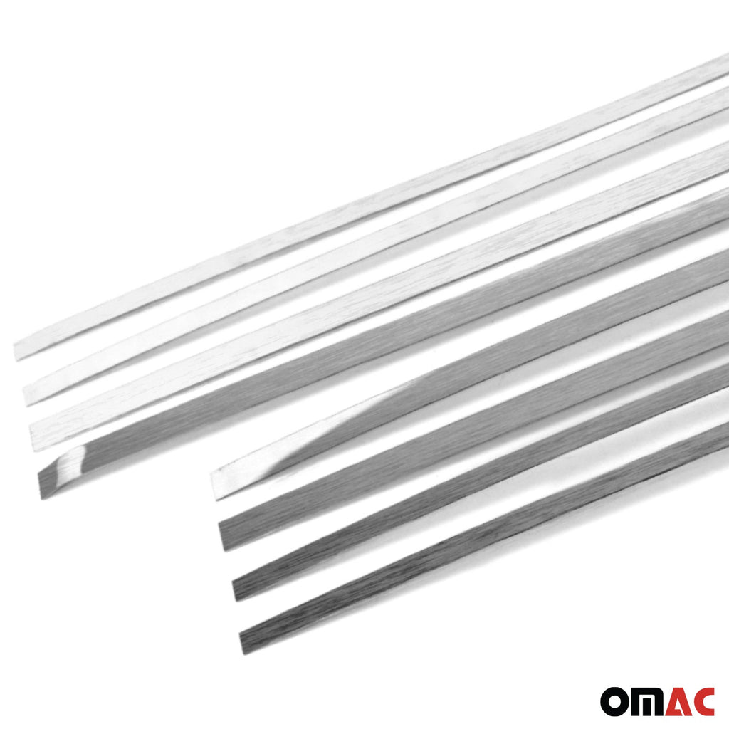1988-1994 Mercedes E Class W124 Door Sill Scuff Plate Stainless Steel Brushed 8x