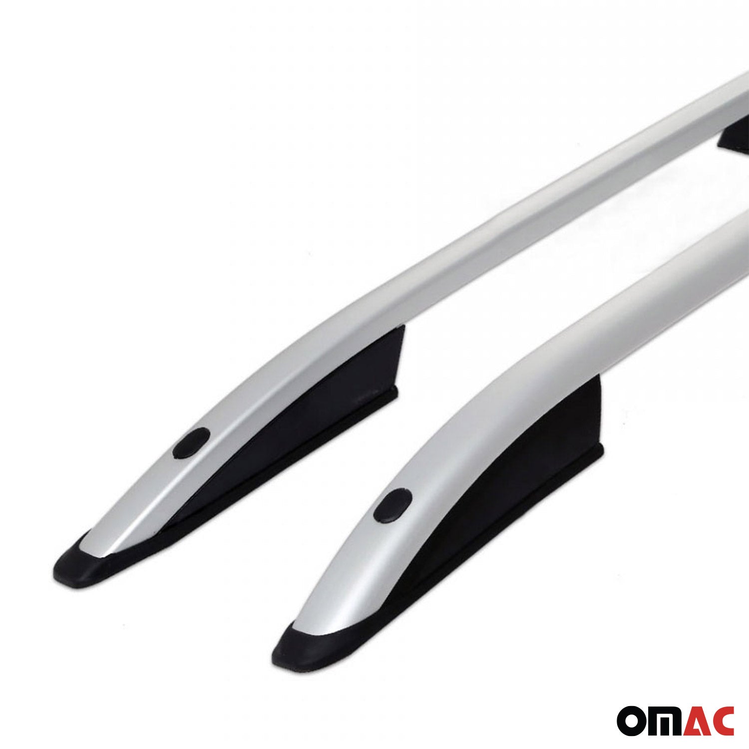 For 2003-2010 Porsche Cayenne Roof Rack Side Rails Aluminium Gray 2 Pcs