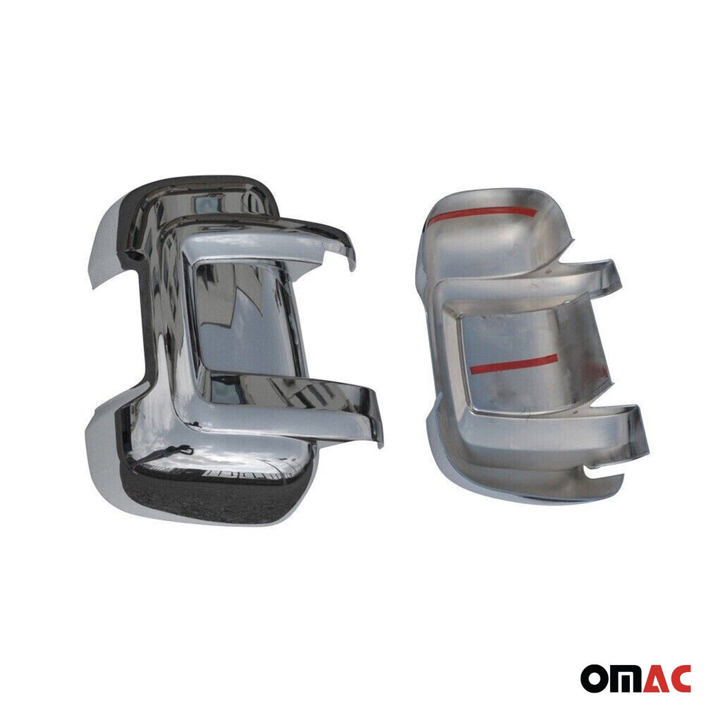 2014-2026 RAM ProMaster Side Mirror Cover Caps Chrome Silver 2 Pcs