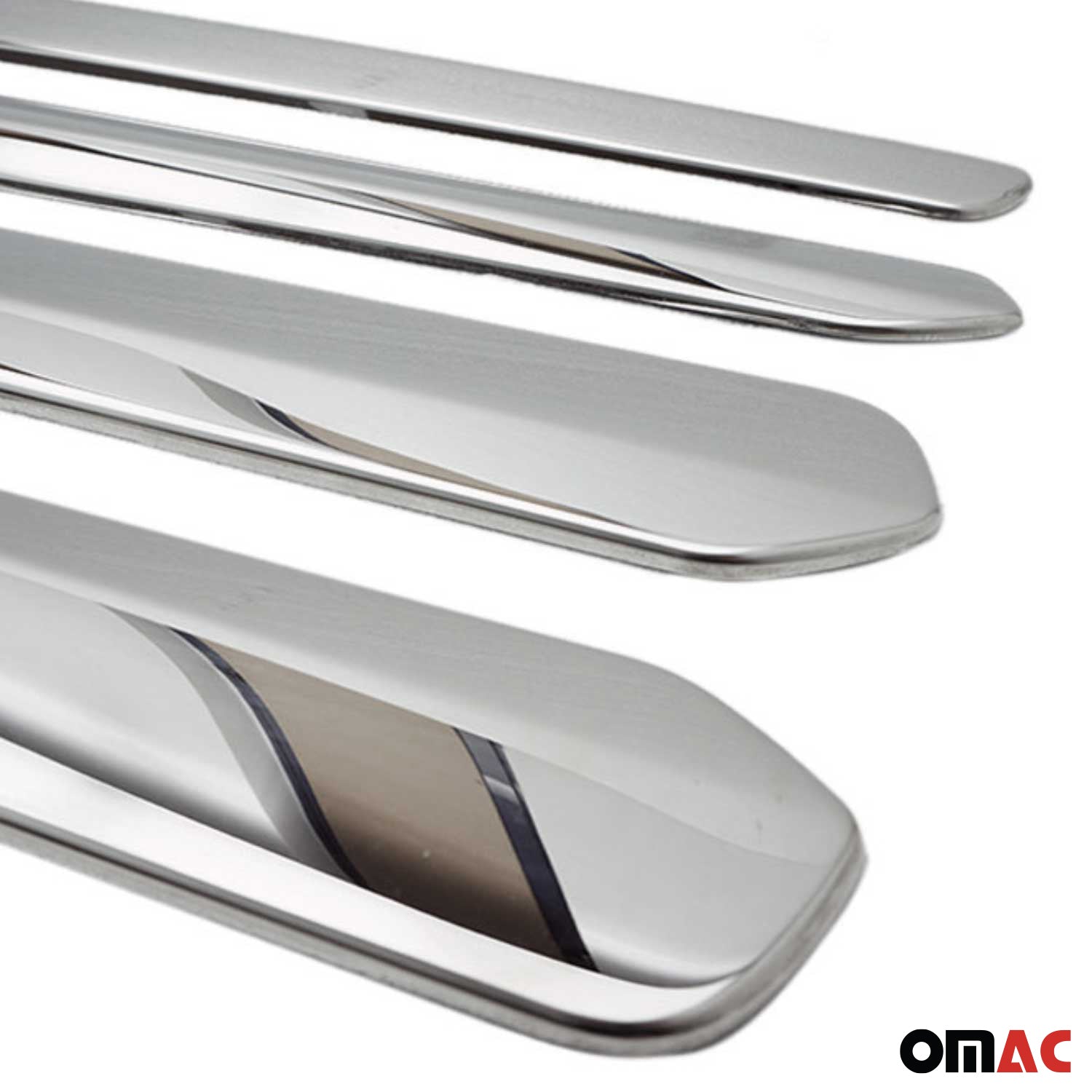 2015-2022 RAM ProMaster City Side Door Molding Trim Skirt Garnish Stainless Steel 4Pcs