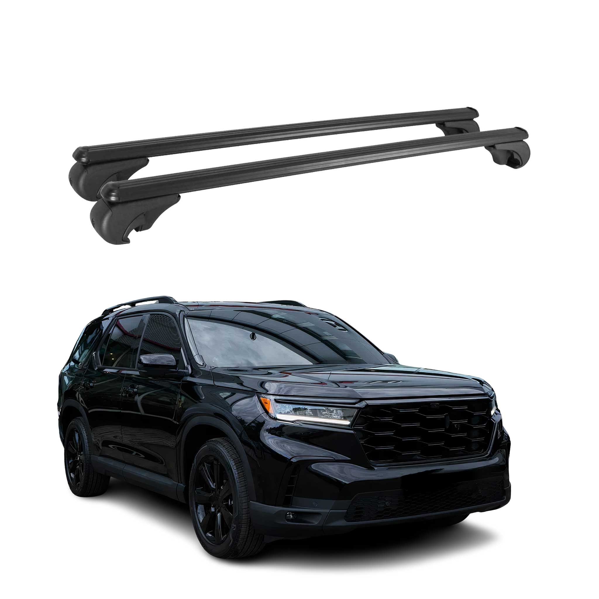 2023-2026 Honda Pilot Roof Rack Cross Bars Black