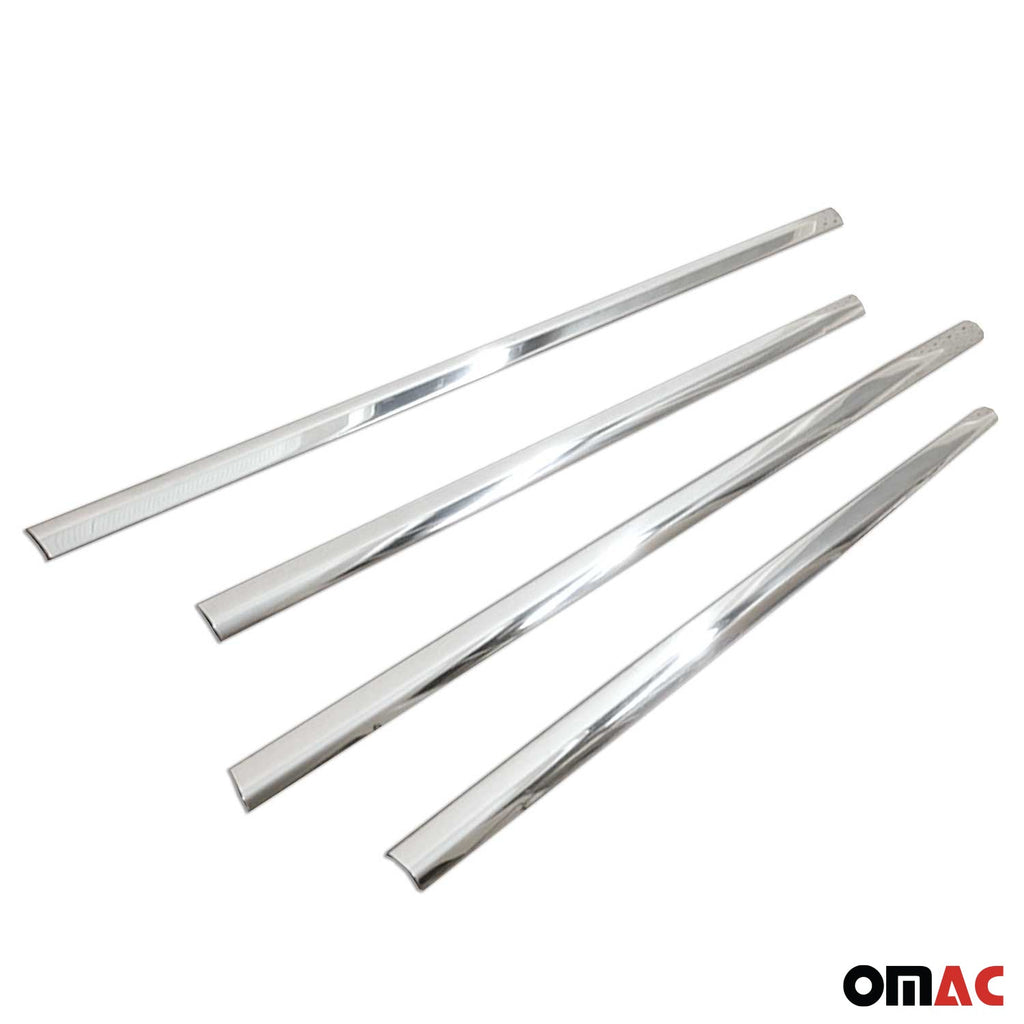 2011-2017 Nissan Juke Window Molding Trim Streamer Stainless Steel Silver 4 Pcs