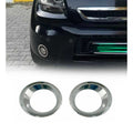 2010-2013 Kia Soul Fog Light Lamp Bezel Cover Stainless Steel Silver 2 Pcs