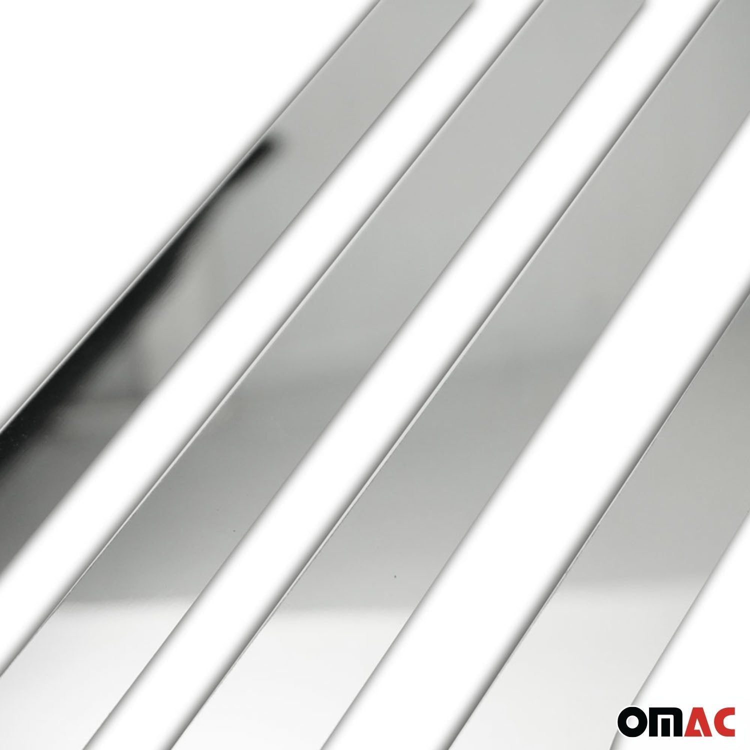 2014-2019 GMC Sierra Crew Cab 1500/2500/3500 Side Door Molding Trim Stainless Steel Silver 4x