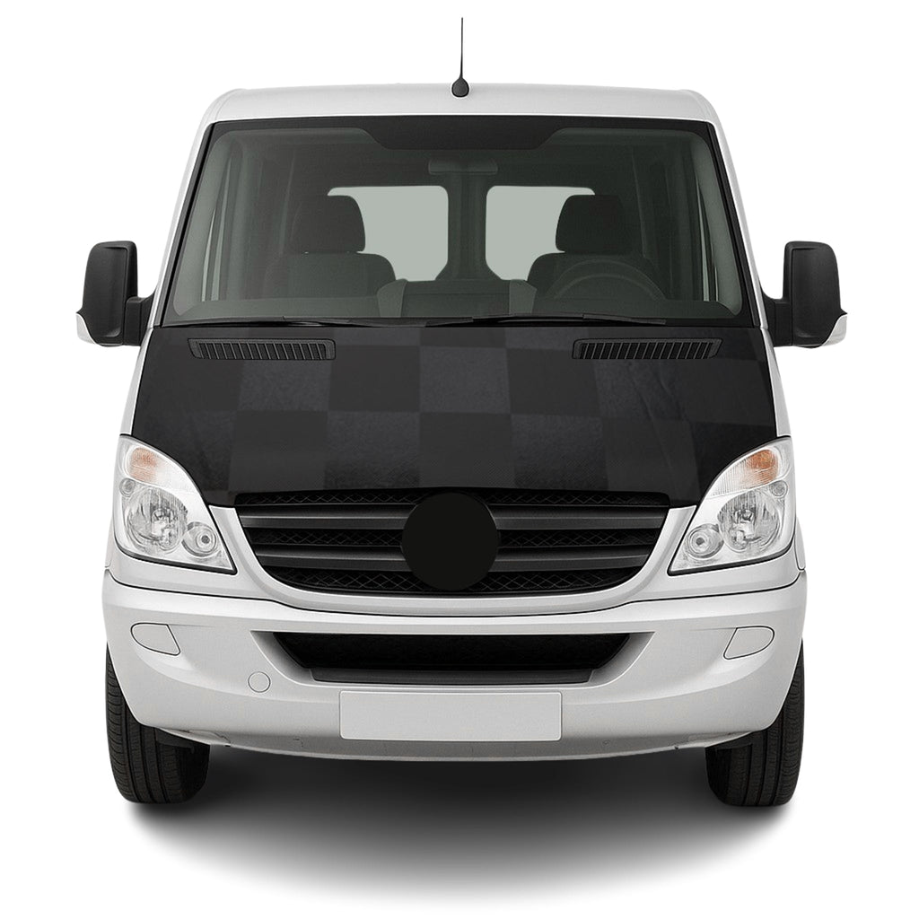 2006-2013 Mercedes Sprinter W906 Car Bonnet Mask Hood Bra Full Cover Chequered