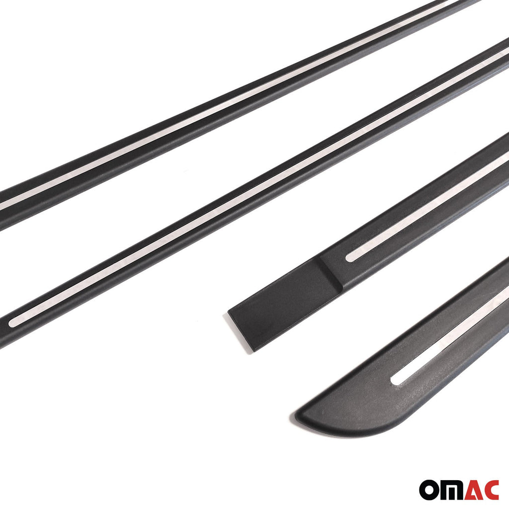 Mini Cooper Side Door Molding Trim Skirt Garnish Stainless Steel Silver 4 Pcs