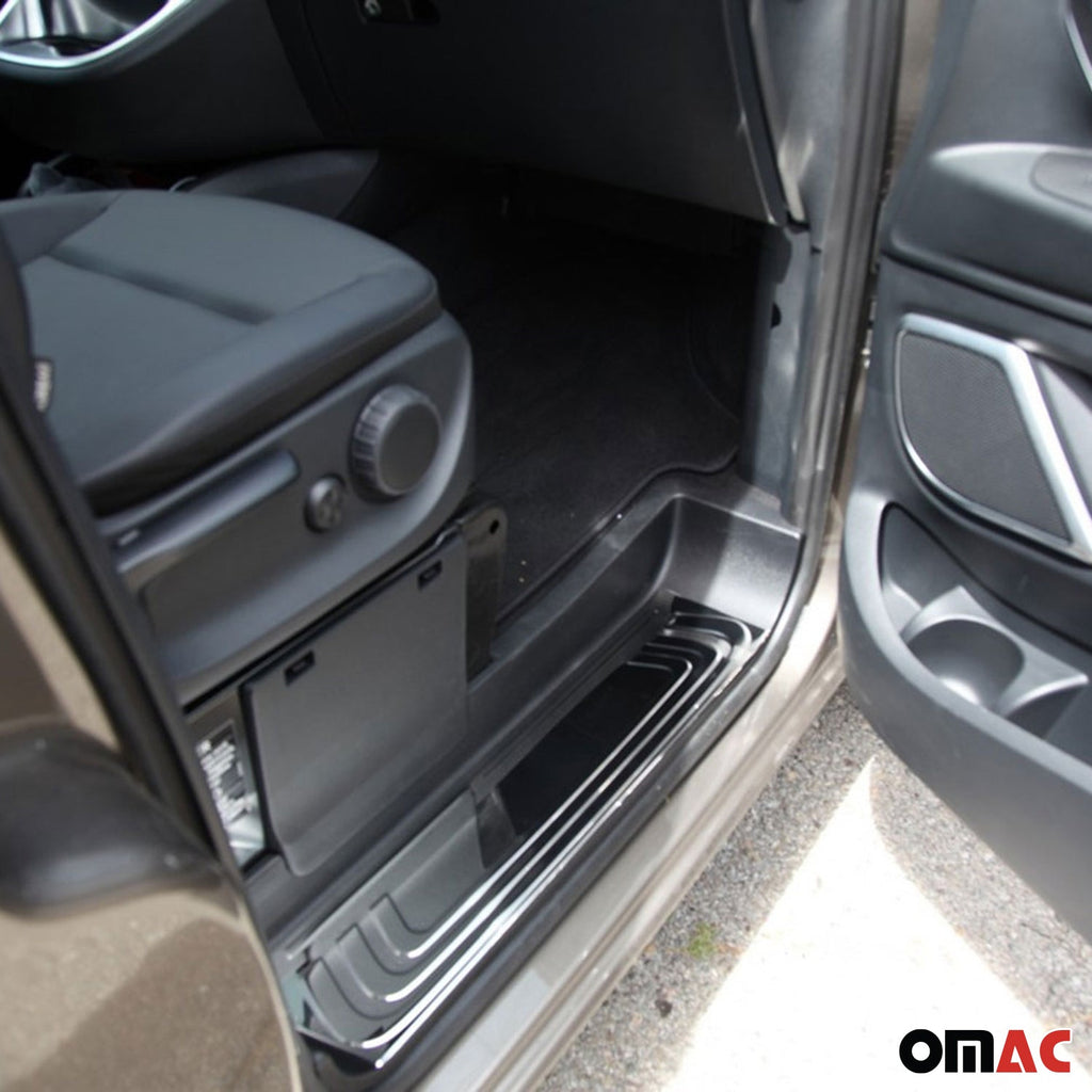 2016-2024 Mercedes Metris Door Sill Scuff Plate Scratch Protector Stainless Steel 3Pcs
