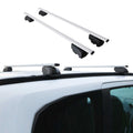 Roof Rack Flush Rail Cross Bars Carrier Universal Anti-Theft Lockable 54" 2 Pcs Silver