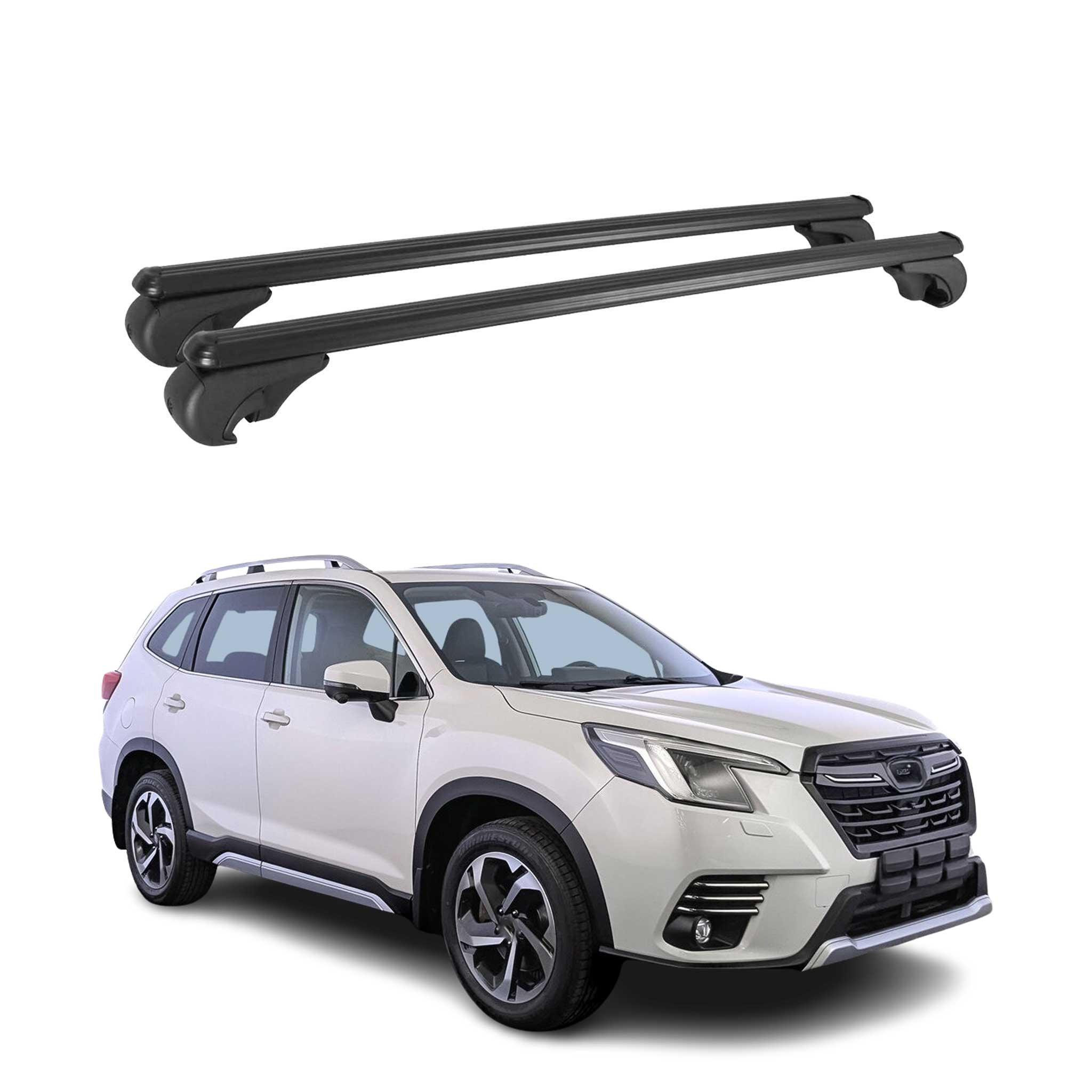 2019-2024 Subaru Forester V Roof Rack Cross Bars Black