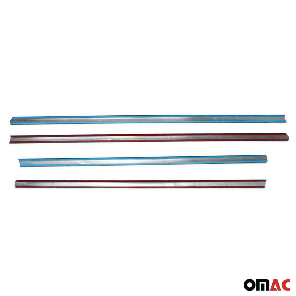 2005-2011 Mercedes M Class W164 Window Molding Trim Streamer Stainless Steel Dark 4x