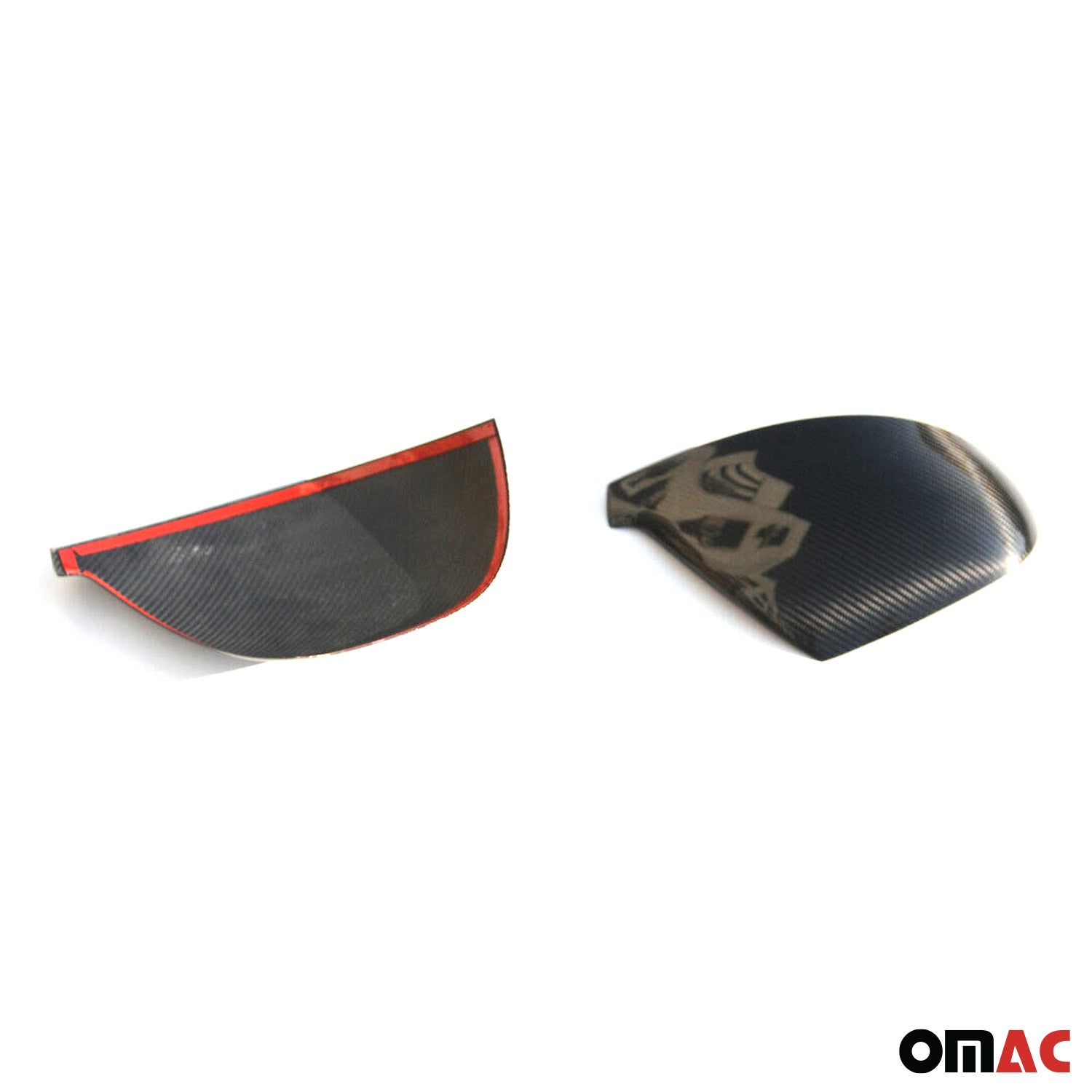 2010-2016 Volkswagen Amarok Side Mirror Cover Caps Carbon Fiber Black 2Pcs