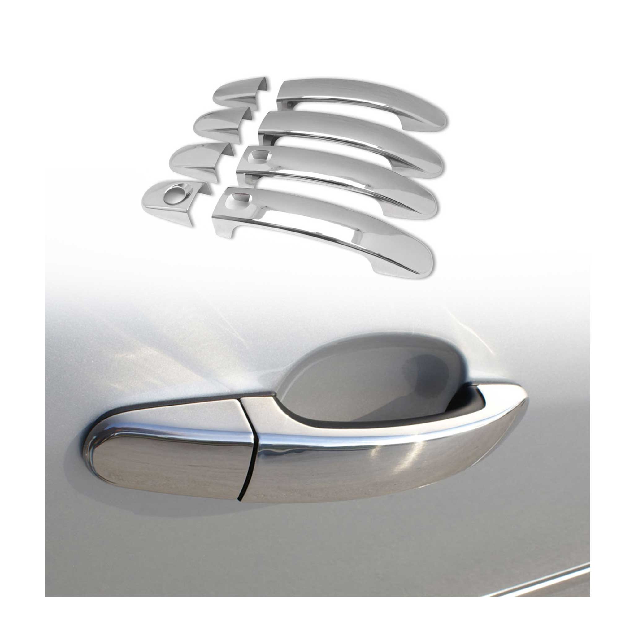 2012-2018 Ford Focus III Car Door Handle Cover Protector Keyless Stainless Steel Chrome 8Pcs