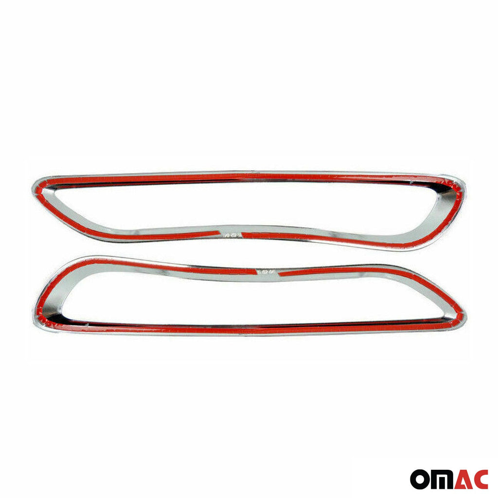 2017-2019 Kia Sportage Fog Light Lamp Bezel Cover Silver 2 Pcs