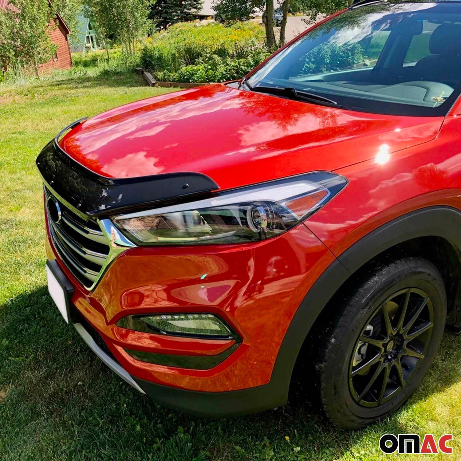 2016-2018 Hyundai Tucson Front Bug Shield Hood Deflector 1 Pc Smoke