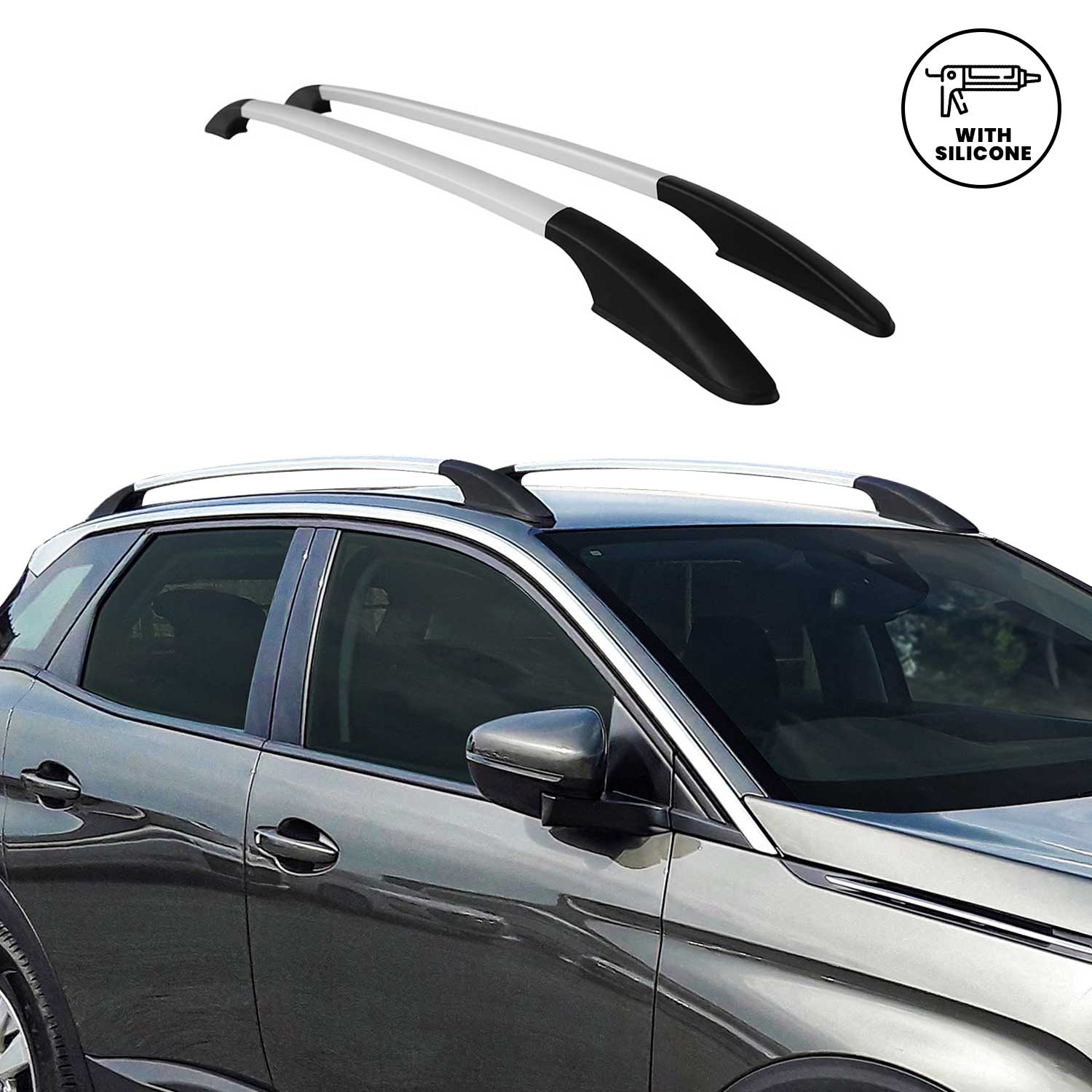 2015-2020 Audi A3 Hatchback Roof Rack Rails Side Rails Silver